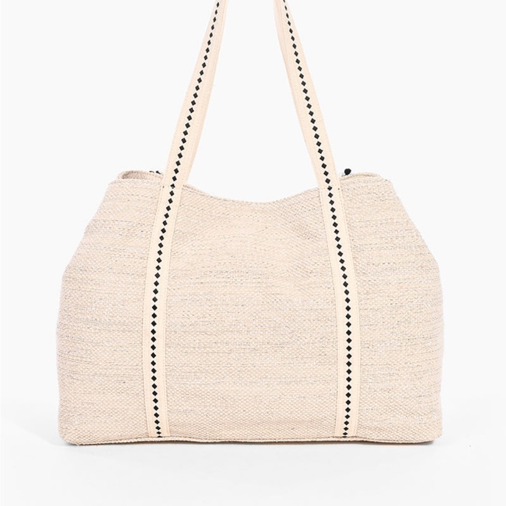 Geometric Beaded Patterned Tote Bag - image 7